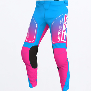FXR Youth Clutch MX Pants - Cyan/E-Pink